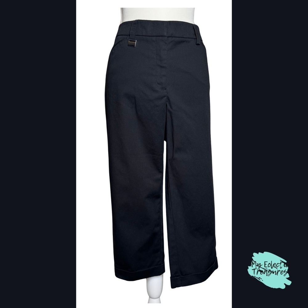 Zac and Rachel Black Capris with Faux Pockets – Size 12
